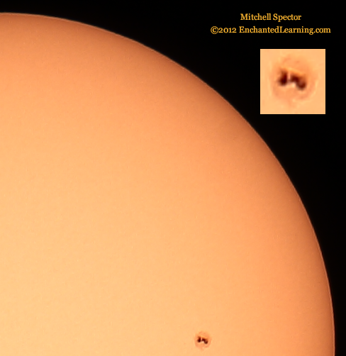 Close-up View of a Sunspot