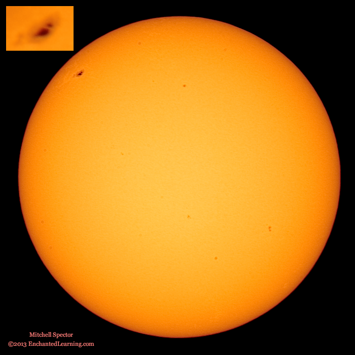 The Sun with One Large Sunspot