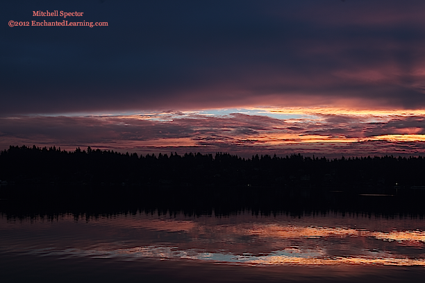 Sunrise Reflected in Lake Washington, 1 of 6