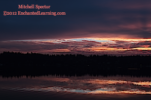 Sunrise Reflected in Lake Washington, 1 of 6