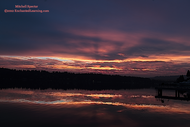 Sunrise Reflected in Lake Washington, 2 of 6