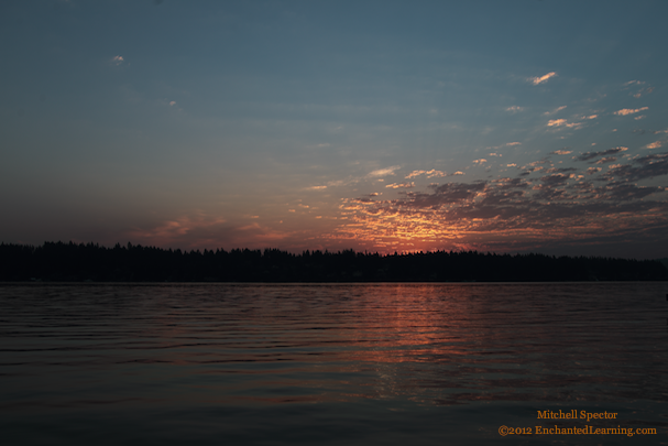 Sunrise over Lake Washington, 1 of 8