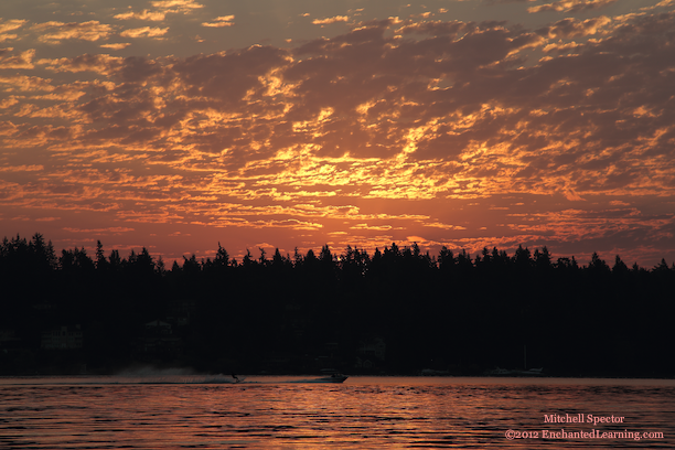 Sunrise over Lake Washington, 3 of 8