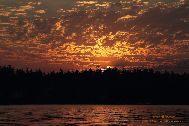 Sunrise over Lake Washington, 4 of 8