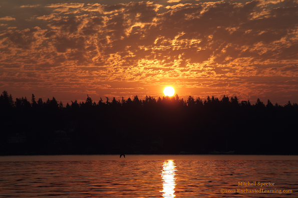 Sunrise over Lake Washington, 7 of 8