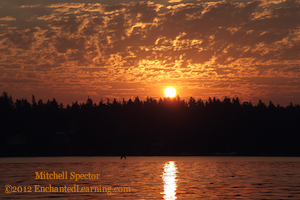 Sunrise over Lake Washington, 7 of 8