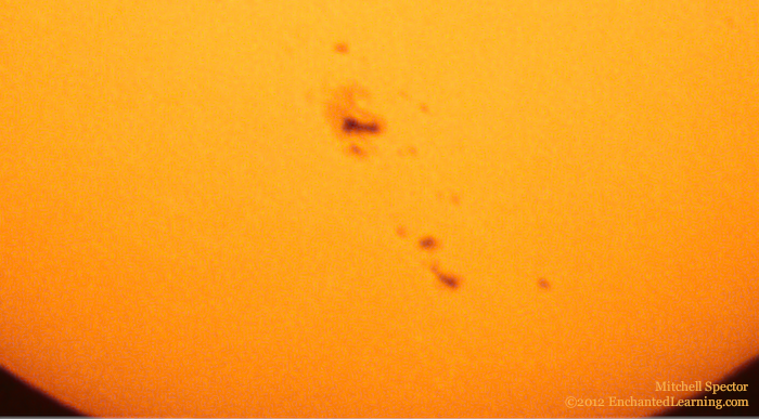 Sunspots - Close-up View, July 13, 2012