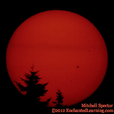 Sunspots at Sunrise