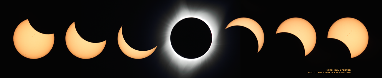 Solar eclipse montage