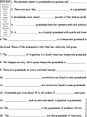 Search result: 'Grasslands Quiz Worksheet'