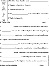 Search result: 'Solar System Quiz Worksheet'