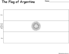 Search result: 'Flag of Argentina Printout'