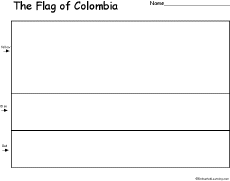 Search result: 'Flag of Colombia Printout'