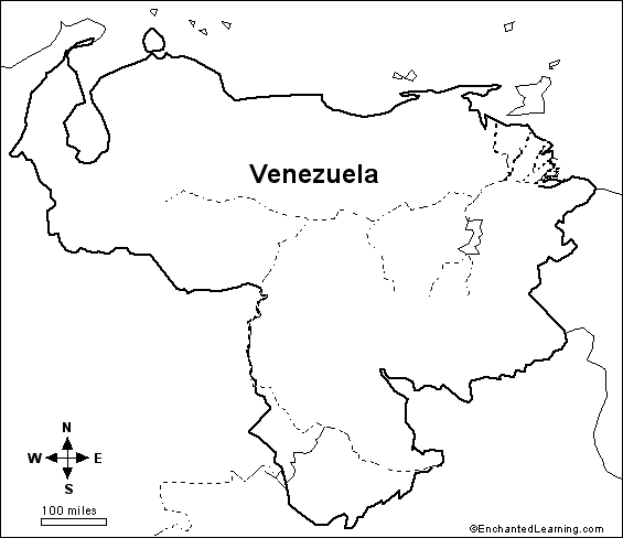 Search result: 'Outline Map Research Activity #2 - Venezuela'