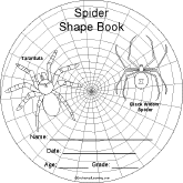 Search result: 'Spider Shape Book Printouts'