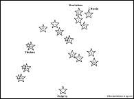 Constellation Draco dot-to-dot puzzle thumbnail