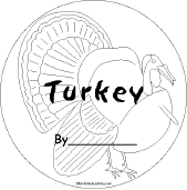 Search result: 'Turkey Shape Book: Cover'