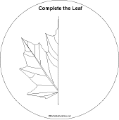Search result: 'Leaf Shape Book: Complete the Leaf'