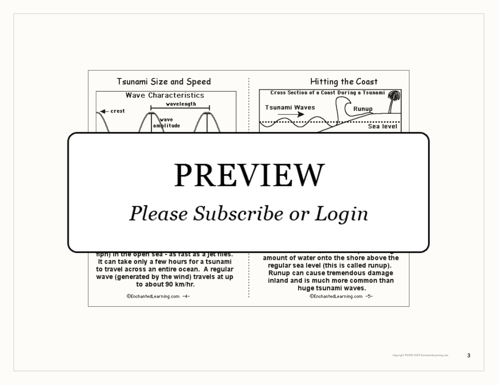 Tsunami Book interactive printout page 3