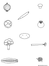 Search result: 'Circle the Symmetrical Vegetables: Printable Worksheet'