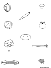 Search result: 'Draw Lines of Symmetry for Vegetables: Printable Worksheet'