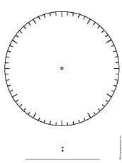 Search result: 'Blank Clock - Printable Worksheets'