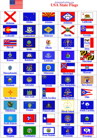 Usa State Flag Print Color Enchantedlearning Com
