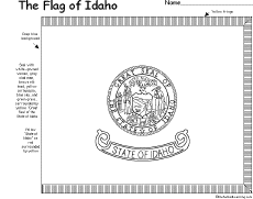 Usa And State Flag Coloring Printouts Enchantedlearning Com