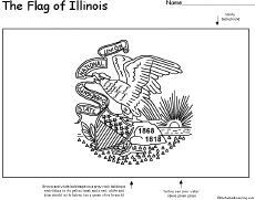 Search result: 'Flag of Illinois Printout'