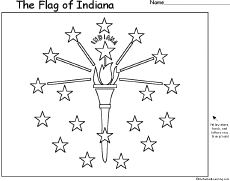 Flag of Indiana