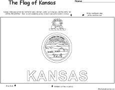 Search result: 'Flag of Kansas Printout'