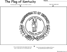 Search result: 'Flag of Kentucky Printout'