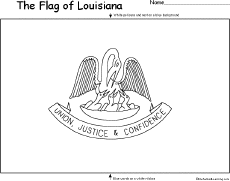 Search result: 'Flag of Louisiana Printout'