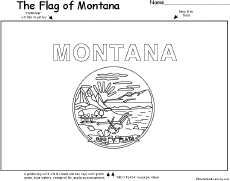 Search result: 'Flag of Montana Printout'