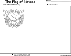 Search result: 'Flag of Nevada Printout'