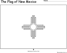 Search result: 'Flag of New Mexico Printout'