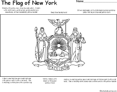 Search result: 'Flag of New York Printout'