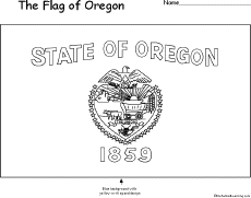 Search result: 'Flag of Oregon Printout'