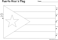 Search result: 'Flag of Puerto Rico Printout'