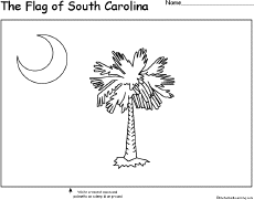 Search result: 'Flag of South Carolina Printout'