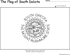 Search result: 'Flag of South Dakota Printout'