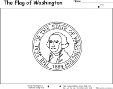 Washington Facts Map and State Symbols