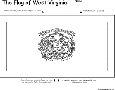 Search result: 'Flag of West Virginia Printout'