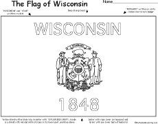 Search result: 'Flag of Wisconsin Printout'