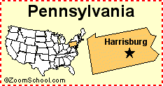 Pennsylvania Facts Map And State Symbols Enchantedlearning Com