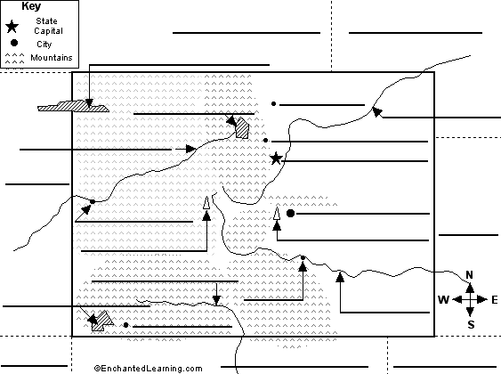 Label Colorado state map