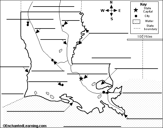 Search result: 'Label Louisiana Map Printout'