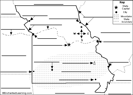 Search result: 'Label Missouri Map Printout'