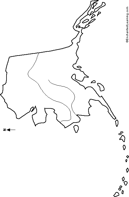 outline map of Alaska