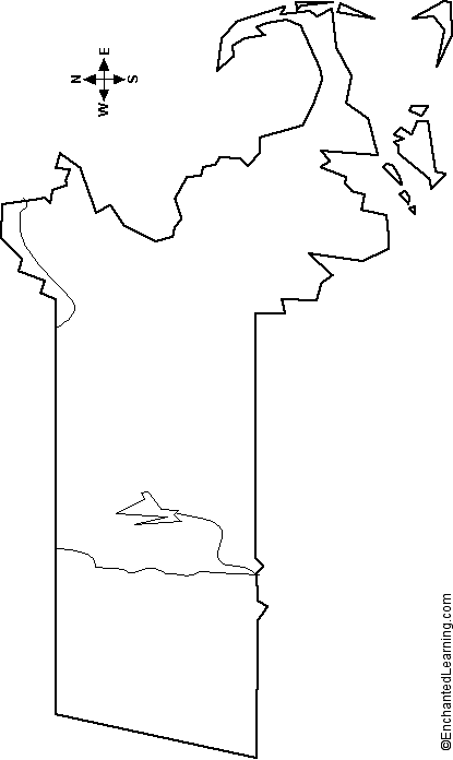 outline map of Massachusetts